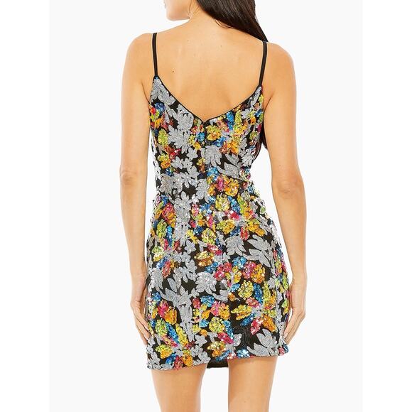 Ieena Mac Duggal Sequin Mini Dress NWT Size 6 - Picture 3 of 7